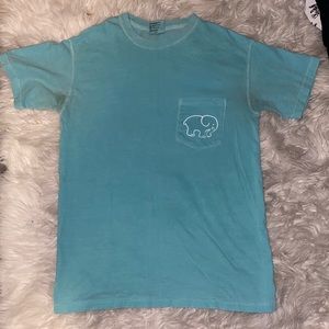 Ivory Ella blue and pink shirt sleeve shirt